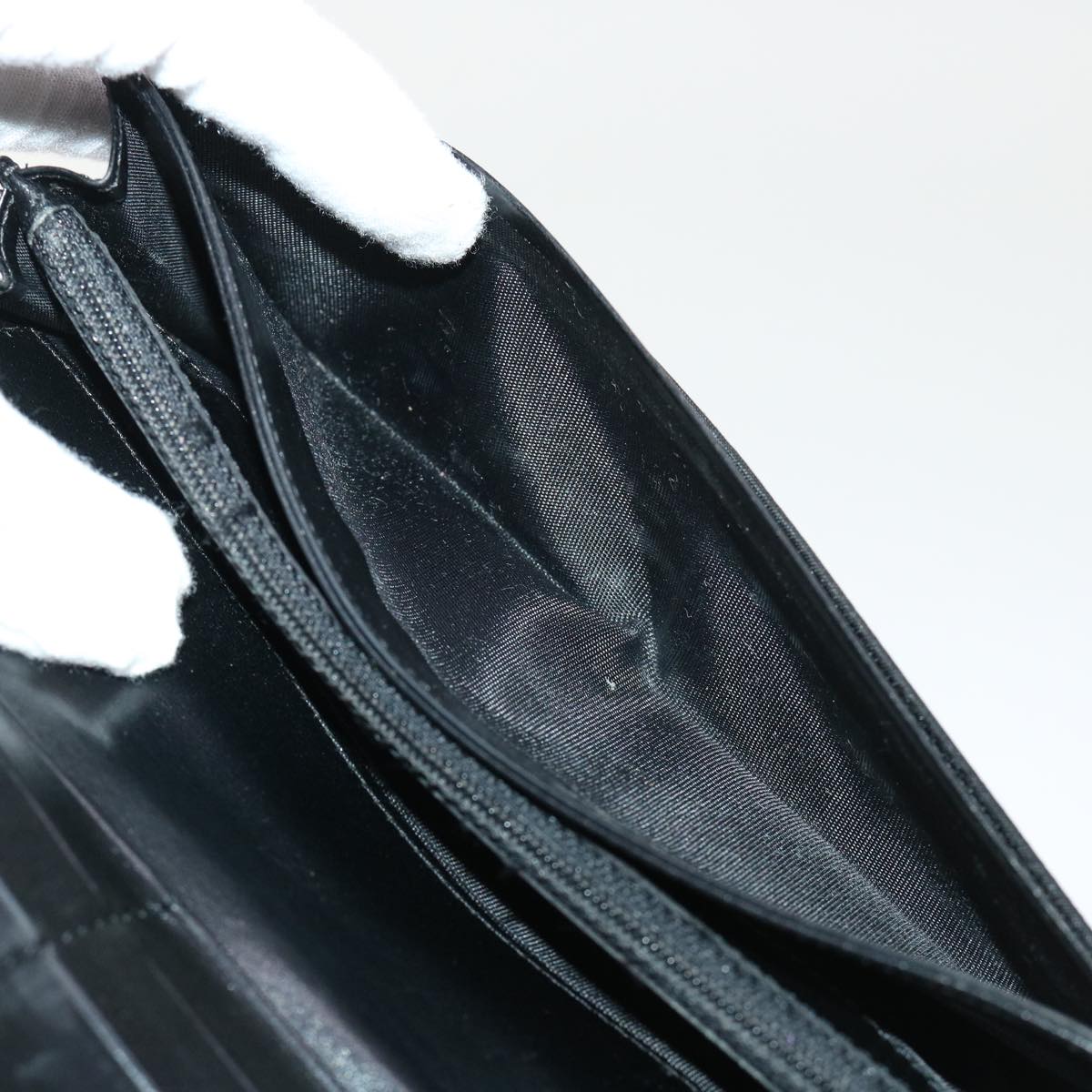 PRADA Long Wallet Nylon Black Auth ep1528