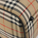 Burberrys Nova Check Boston Bag Canvas Beige Black Auth ep15288-14