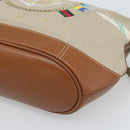 GUCCI Shoulder Bag Canvas Beige Silver 001 090 1130 Auth ep15290-9