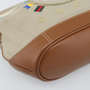 GUCCI Shoulder Bag Canvas Beige Silver 001 090 1130 Auth ep15290-14