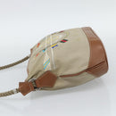 GUCCI Shoulder Bag Canvas Beige Silver 001 090 1130 Auth ep15290-3