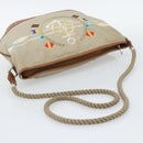 GUCCI Shoulder Bag Canvas Beige Silver 001 090 1130 Auth ep15290-7