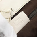GUCCI GG Canvas Hand Bag Beige Gold Tone 211983 Auth ep15291-20
