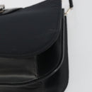 CELINE Shoulder Bag Canvas Black Silver Auth ep15292-9