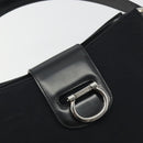 CELINE Shoulder Bag Canvas Black Silver Auth ep15292-17