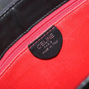 CELINE Shoulder Bag Canvas Black Silver Auth ep15292-18