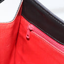 CELINE Shoulder Bag Canvas Black Silver Auth ep15292-21