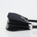 CELINE Shoulder Bag Canvas Black Silver Auth ep15292-3