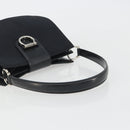 CELINE Shoulder Bag Canvas Black Silver Auth ep15292-7