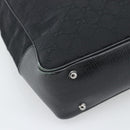 GUCCI GG Canvas Bamboo Hand Bag Black Silver 112530 Auth ep15294-13