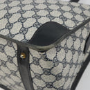 GUCCI GG Supreme Hand Bag PVC Leather Navy Gold Tone Auth ep15295-10