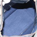 GUCCI GG Supreme Hand Bag PVC Leather Navy Gold Tone Auth ep15295-19