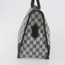 GUCCI GG Supreme Hand Bag PVC Leather Navy Gold Tone Auth ep15295-4