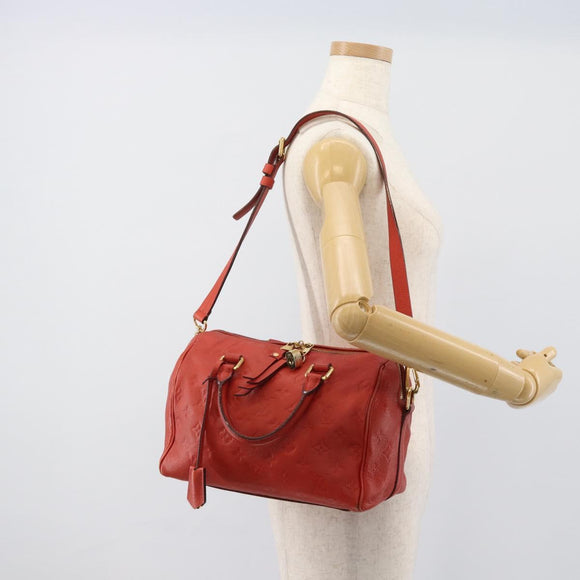 LOUIS VUITTON Monogram Empreinte Speedy Bandouliere 25 Orian M40758 Auth ep15301