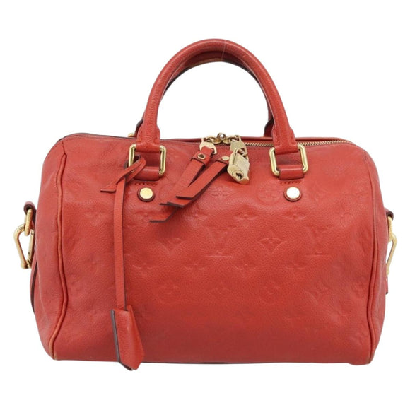 LOUIS VUITTON Monogram Empreinte Speedy Bandouliere 25 Orian M40758 Auth ep15301