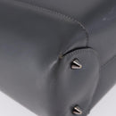 Christian Dior Maris Pearl Hand Bag Patent 2way Gray Silver Auth ep15303V-16