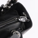 Christian Dior Maris Pearl Hand Bag Patent 2way Gray Silver Auth ep15303V-22