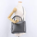 Christian Dior Maris Pearl Hand Bag Patent 2way Gray Silver Auth ep15303V-28