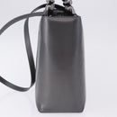 Christian Dior Maris Pearl Hand Bag Patent 2way Gray Silver Auth ep15303V-4