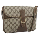 GUCCI GG Supreme Shoulder Bag PVC Leather Beige Gold 904 23 025 Auth ep15305-1