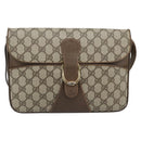 GUCCI GG Supreme Shoulder Bag PVC Leather Beige Gold 904 23 025 Auth ep15305-13