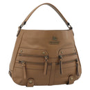 BURBERRY Shoulder Bag Leather Brown Gold Tone Auth ep15306A-1