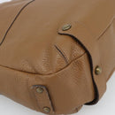 BURBERRY Shoulder Bag Leather Brown Gold Tone Auth ep15306A-13