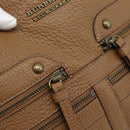 BURBERRY Shoulder Bag Leather Brown Gold Tone Auth ep15306A-15