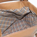 BURBERRY Shoulder Bag Leather Brown Gold Tone Auth ep15306A-18