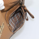 BURBERRY Shoulder Bag Leather Brown Gold Tone Auth ep15306A-22