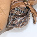 BURBERRY Shoulder Bag Leather Brown Gold Tone Auth ep15306A-23