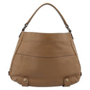 BURBERRY Shoulder Bag Leather Brown Gold Tone Auth ep15306A-3