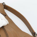 BURBERRY Shoulder Bag Leather Brown Gold Tone Auth ep15306A-8