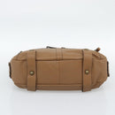 BURBERRY Shoulder Bag Leather Brown Gold Tone Auth ep15306A-9