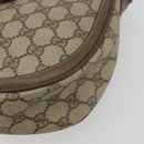 GUCCI GG Supreme Shoulder Bag PVC Leather Beige Gold Tone 10 02 056 Auth ep15307-14