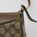 GUCCI GG Supreme Shoulder Bag PVC Leather Beige Gold Tone 10 02 056 Auth ep15307-10