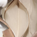 GUCCI GG Supreme Shoulder Bag PVC Leather Beige Gold Tone 10 02 056 Auth ep15307-23