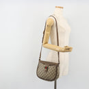 GUCCI GG Supreme Shoulder Bag PVC Leather Beige Gold Tone 10 02 056 Auth ep15307-24