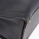 GUCCI Bamboo Hand Bag Leather Black Gold Tone 002 1186 0259 Auth ep15308-13