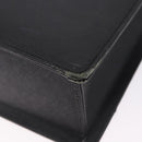 BURBERRY Business Bag Leather Black Silver Auth ep15311-10