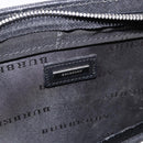 BURBERRY Business Bag Leather Black Silver Auth ep15311-18