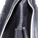 BURBERRY Business Bag Leather Black Silver Auth ep15311-20