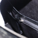 BURBERRY Business Bag Leather Black Silver Auth ep15311-21