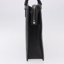 BURBERRY Business Bag Leather Black Silver Auth ep15311-3
