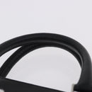 BURBERRY Business Bag Leather Black Silver Auth ep15311-9