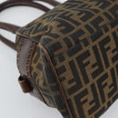 FENDI Zucca Canvas Hand Bag Brown 8BN157 Auth ep15313-11