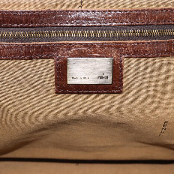 FENDI Zucca Canvas Hand Bag Brown 8BN157 Auth ep15313