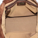 FENDI Zucca Canvas Hand Bag Brown 8BN157 Auth ep15313-16