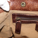 FENDI Zucca Canvas Hand Bag Brown 8BN157 Auth ep15313-19