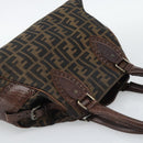 FENDI Zucca Canvas Hand Bag Brown 8BN157 Auth ep15313-6